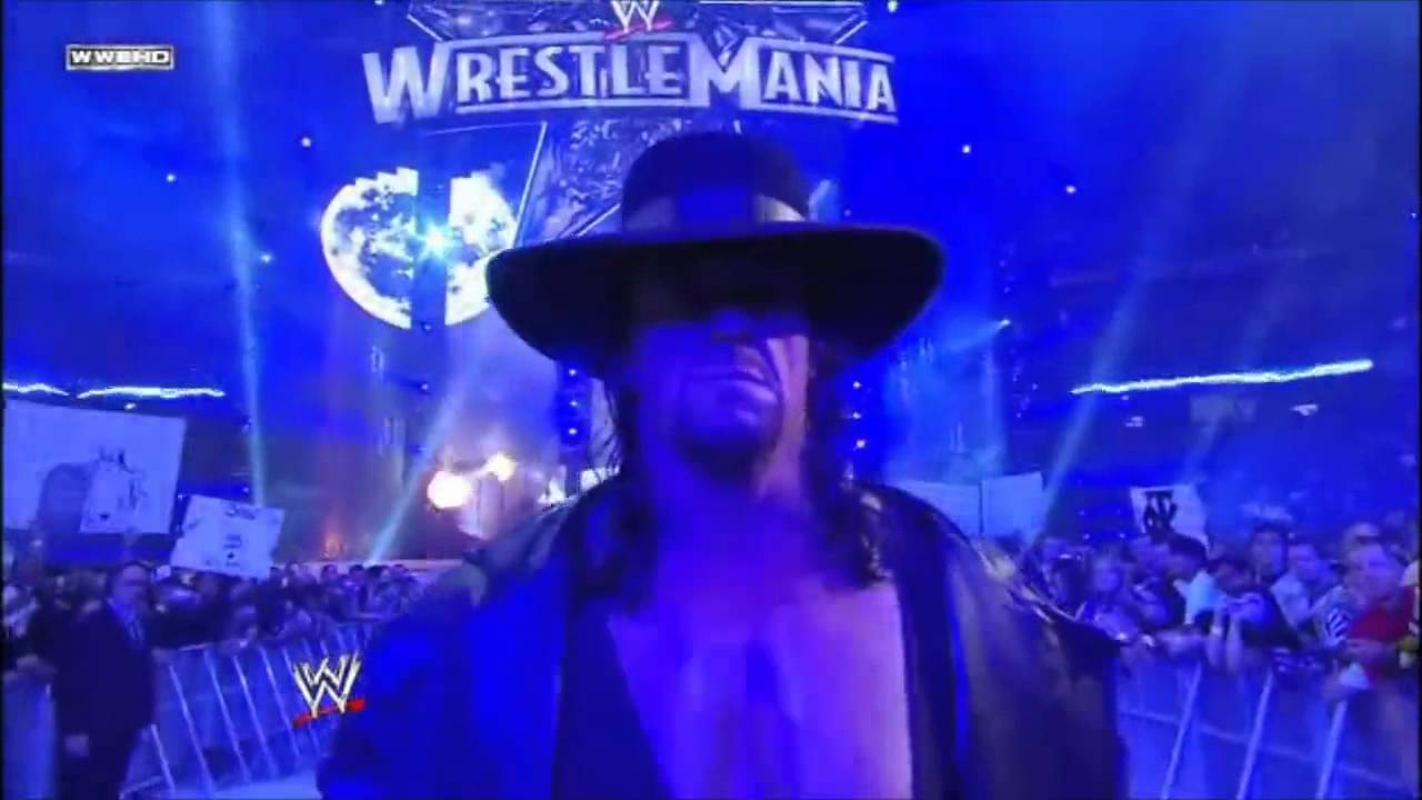 undertaker wrestlemania 27 entrance